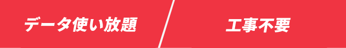 データ使い放題/契約期間3ヶ月のみ